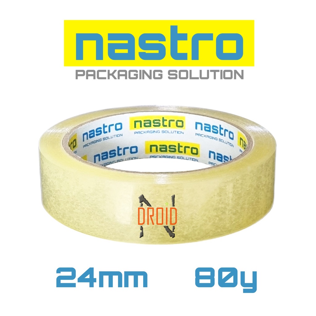 

SELOTIP BENING 1 INCI NASTRO 24mm x 80y - PER ROLL - SOLATIP ISOLASI SOLASI BENING TRANSPARAN - SELOTIP MURAH