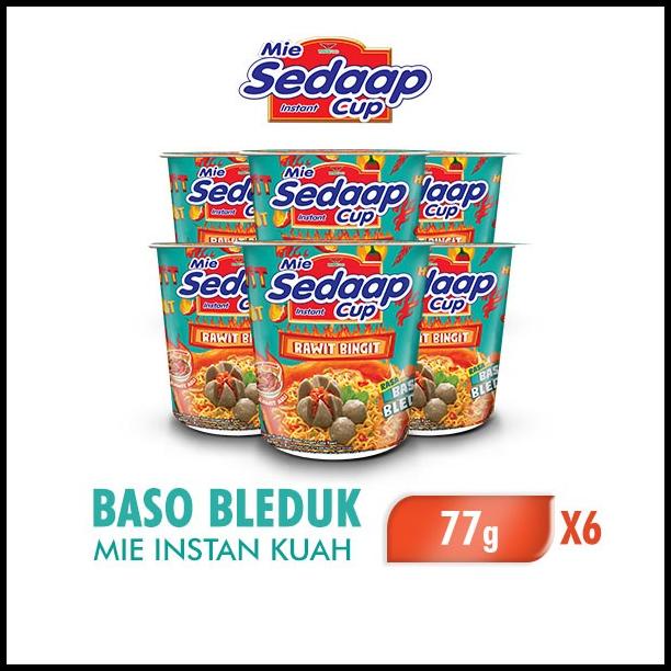 Jual Sedaap Cup Mie Instan Baso Bleduk 77 Gr X 6 Pcs Shopee Indonesia