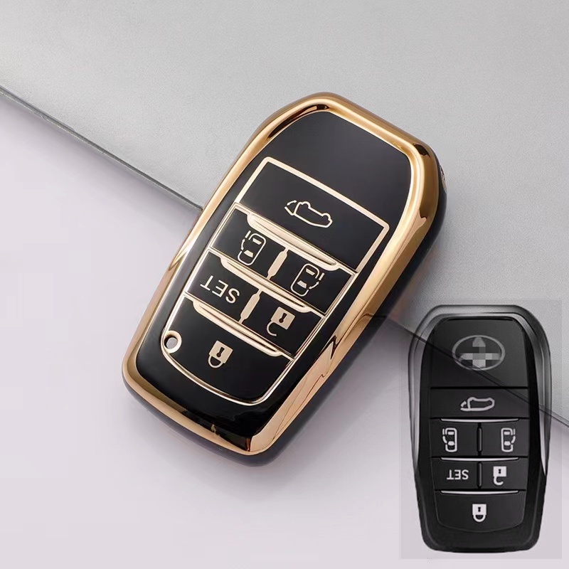 Casing Kunci Remote Mobil Keyless Untuk Toyota Alphard / Vellfire 2015-2022 Hilux Rogue &amp; Revo / New Innova / Fortuner RAV4