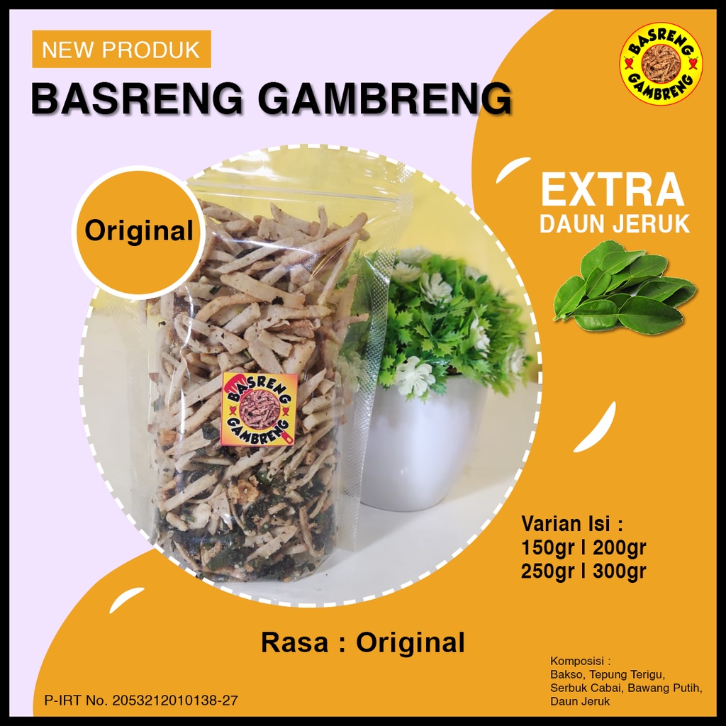

Basreng Original Daun Jeruk / Basreng Viral