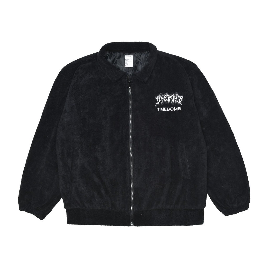 TIMEBOMB | SHERPA JACKET | JAKET SHERPA  | Four Year Strong BLACK