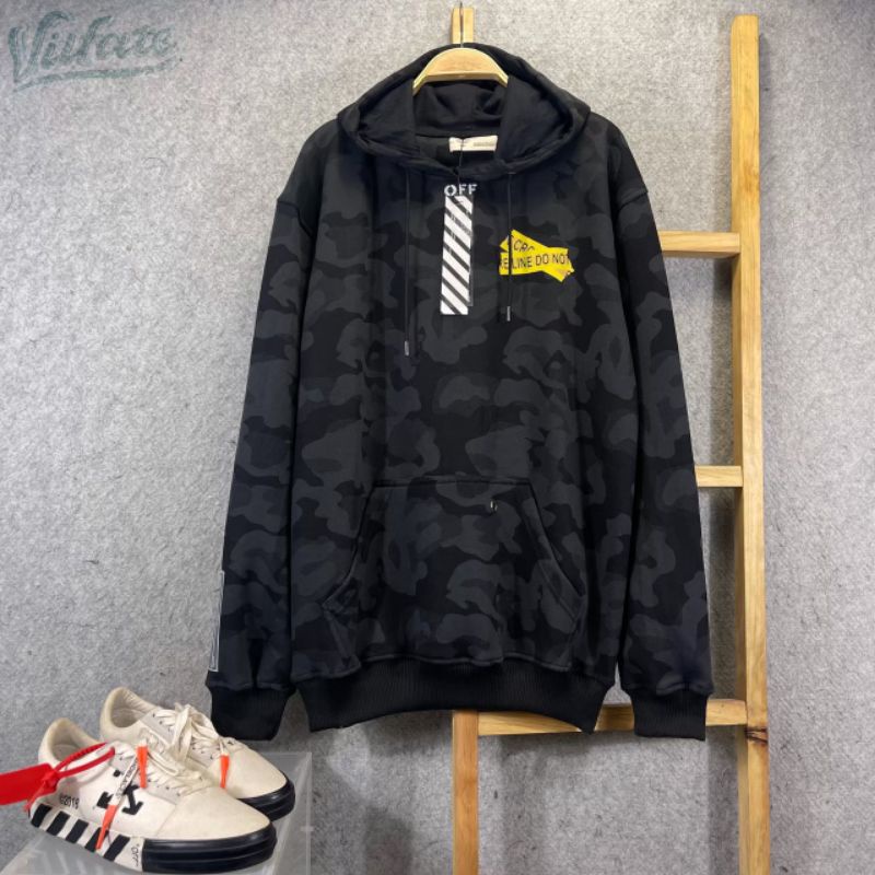 SWEETER HOODIE OFF WHITE CAMO -POLEVER OFF WHITE CAMO