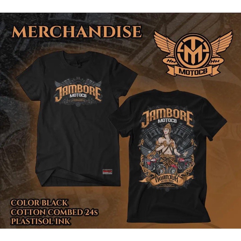 KAOS ACARA JAMBORE MOTO CB NGANJUK ORIGINAL
