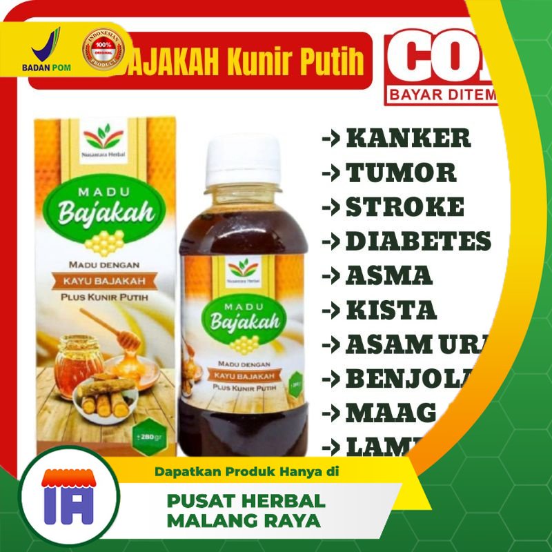 

MADU BAJAKAH KUNIR PUTIH - MADU BAJAKAH NUSANTARA HERBAL ASLI 100% BERGARANSI BAJAKAH ASLI Madu Bantu Lawan Kanker Tumor Kista Liver Stroke & Asam Urat Bajakah Kalimantan Isi 280 gr