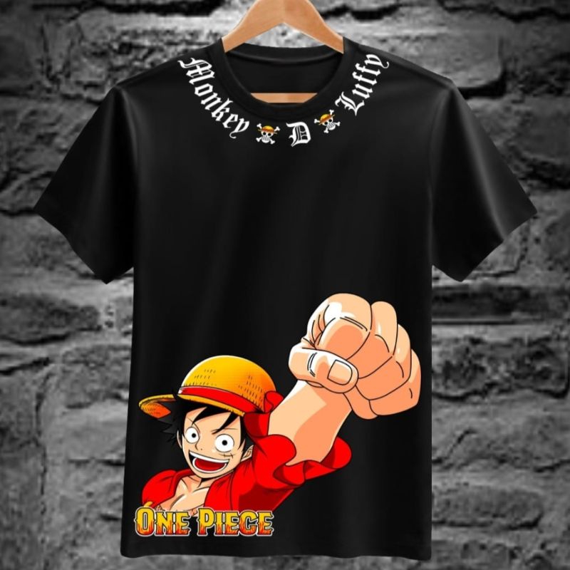 Kaos distro anime one piece combed allsize L