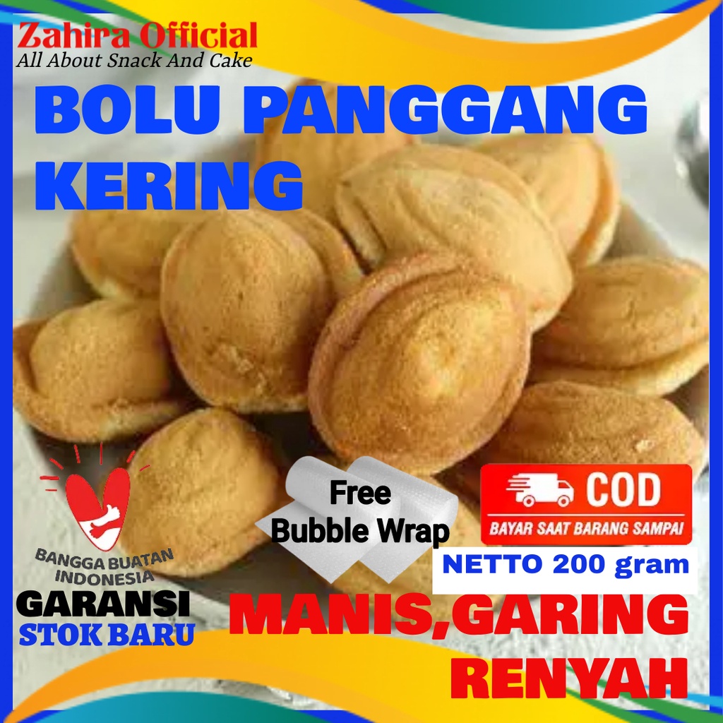 

Kue Bolu Panggang Kering Roti Bolu Ketapang Kue Cubit Jadul 200gram