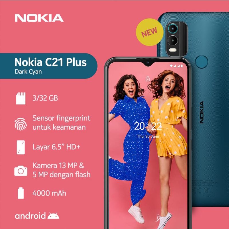 NOKIA C21 PLUS 3/32GB GARANSI RESMI