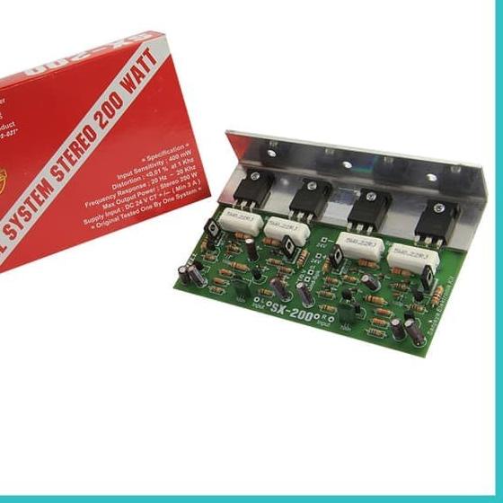KIT POWER OCL STEREO SYSTEM 200W SX200 SX 200 SX-200 BELL BGR ASLI