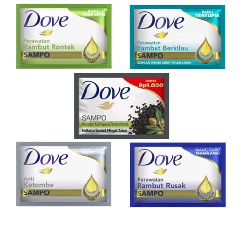 SHAMPOO DOVE 1 DUS 400 PCS SACHET [SWEETSPACE]