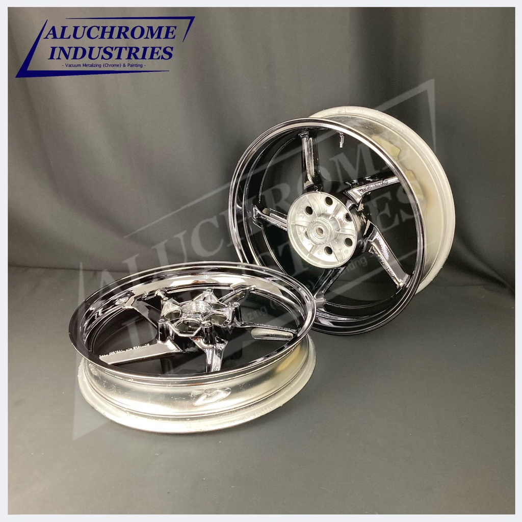 Jasa Chrome Velg Ban Motor ( Vacuum Metalizing )