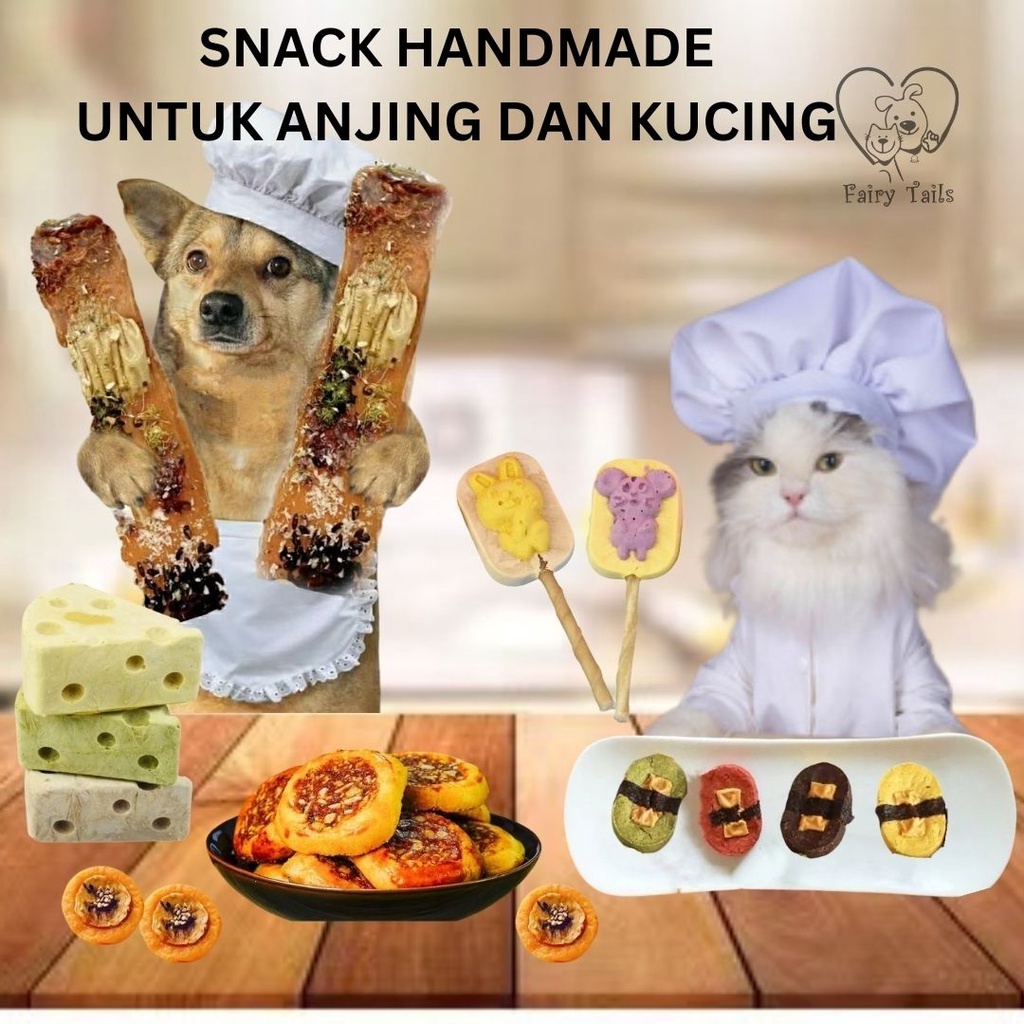 Snack Handmade Daging , Keju  dan Susu Segar Rupert Choice Untuk Anjing / Cemilan Sehat Untuk Anabul / Baked Meat Beef Chicken Cheese Milk Stick For Dog and Cat Pet