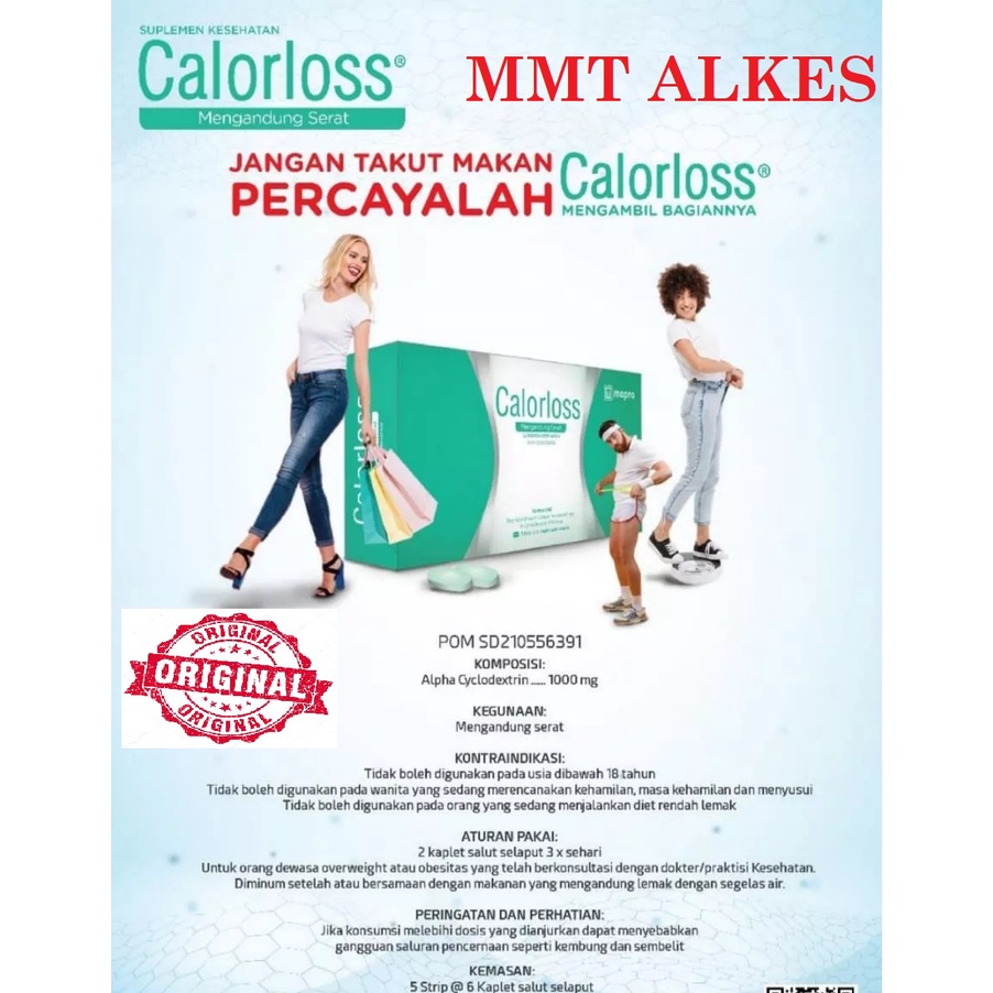 mepro CALORLOSS Obat Pelangsing 30 Tablet Obat Diet Detoks Mengandung Serat Membantu Mengikat Lemak