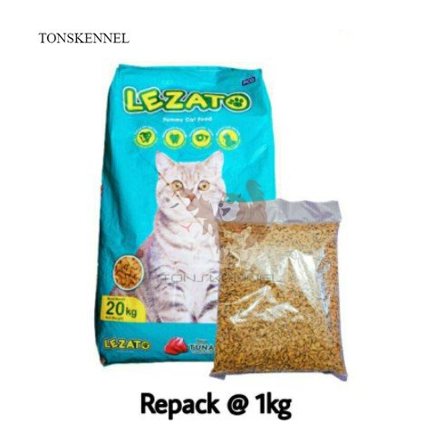 Lezato Cat Tuna 1kg Makanan Kucing Lezato Tuna Flavour Cat food Repack Freshpack