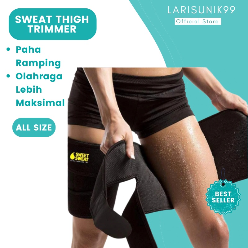 Korset Pembakar Lemak Pengecil Paha Kaki Sweat Thigh Trimmer Korset Olahraga Pelangsing Paha 2 psc