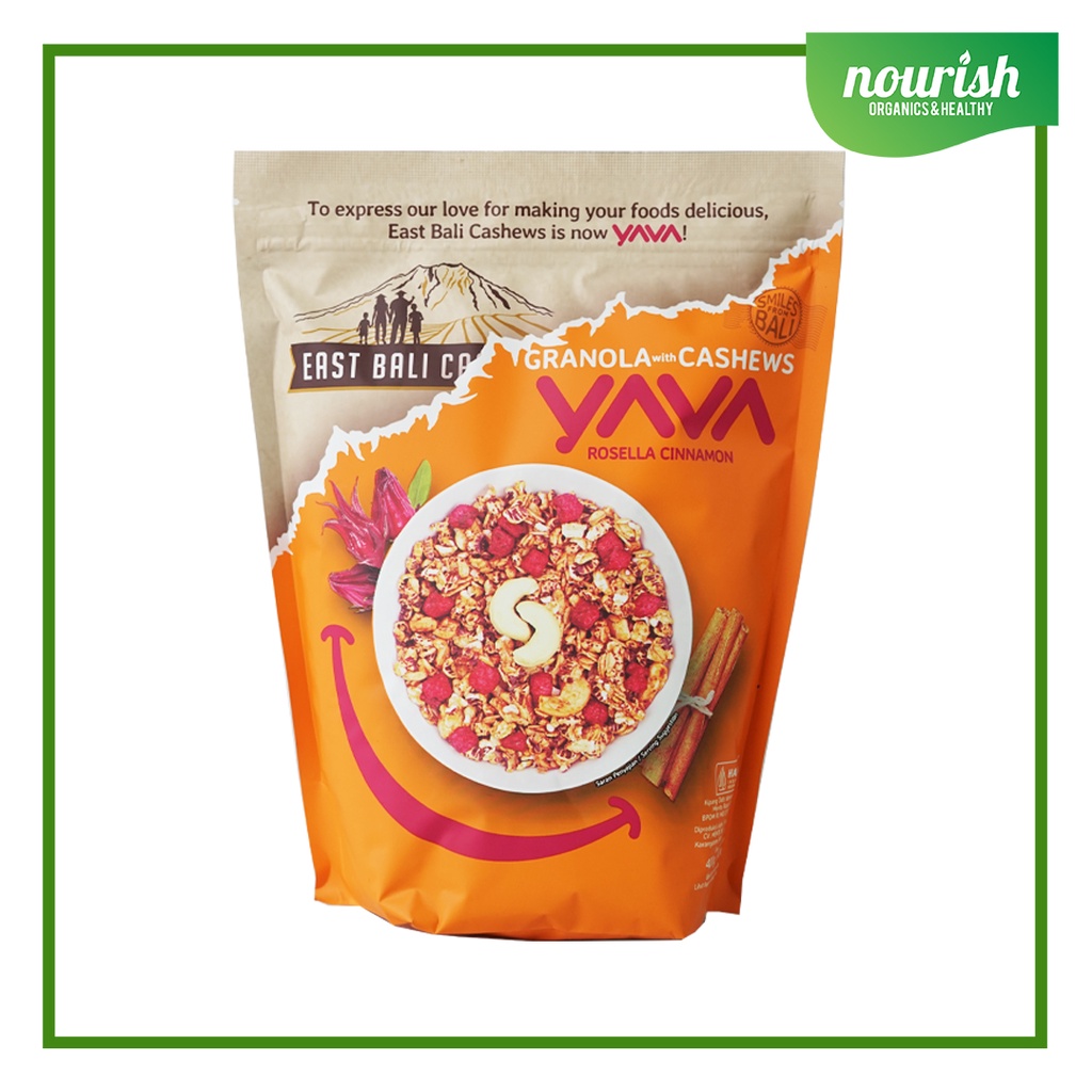 East Bali Cashew (YAVA), Granola Rosella Cinnamon 400gr