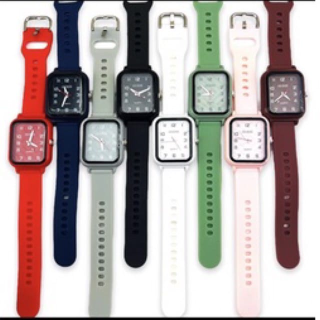 JAM TANGAN WANITA ANALOG FASHION TERBARU WANITA STRAP RUBBER G-113