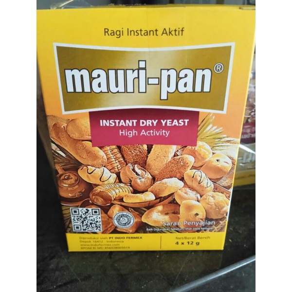 

Mauripan ragi instan sachet isi 4