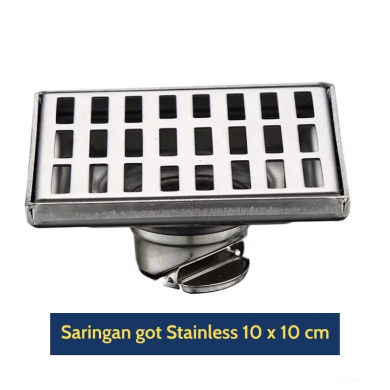 Saringan Got Full Stainless 304 Anti Tikus Kecoa - Floor Drain SS 304