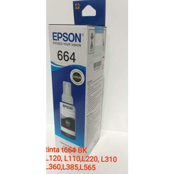 Tinta Epson original 6641 Black- L110,120,L220