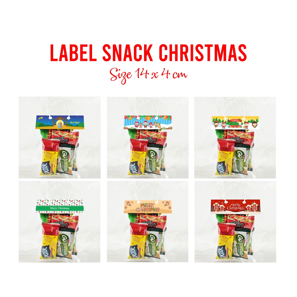 

Label Snack Plastik Bingkisan Parsel Christmas Natal Souvenir Gereja Sekolah Minggu