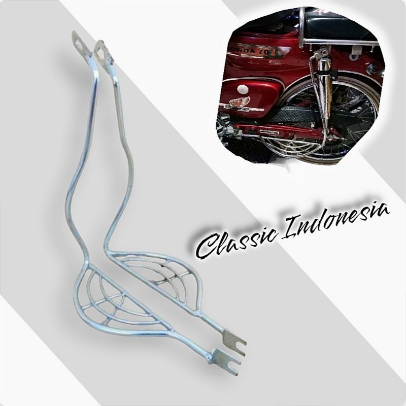 Step L footstep c70 pijakan kaki belakang honda c70 bekjul model labalaba footstep L laba c70