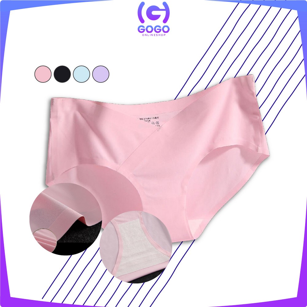 GOGO-P37 Celana Dalam Seamless Wanita V Shape Low Waist Panties CD Kolor Perempuan