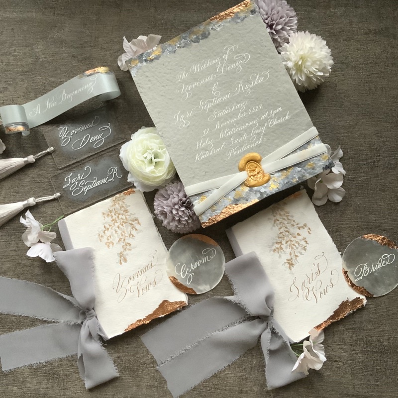 

Wedding keepsake invitation package