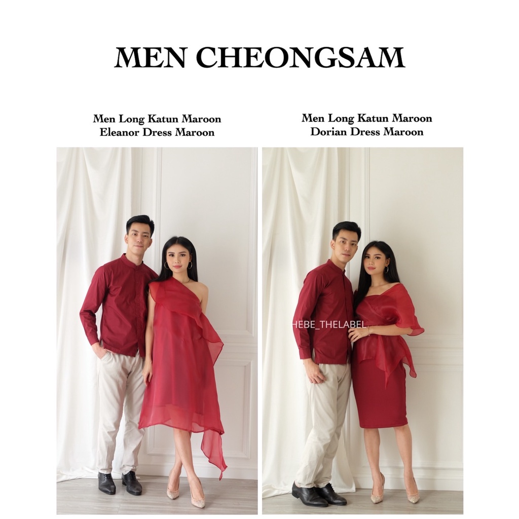 Men Cheongsam Chinese New Year Kemeja Pria