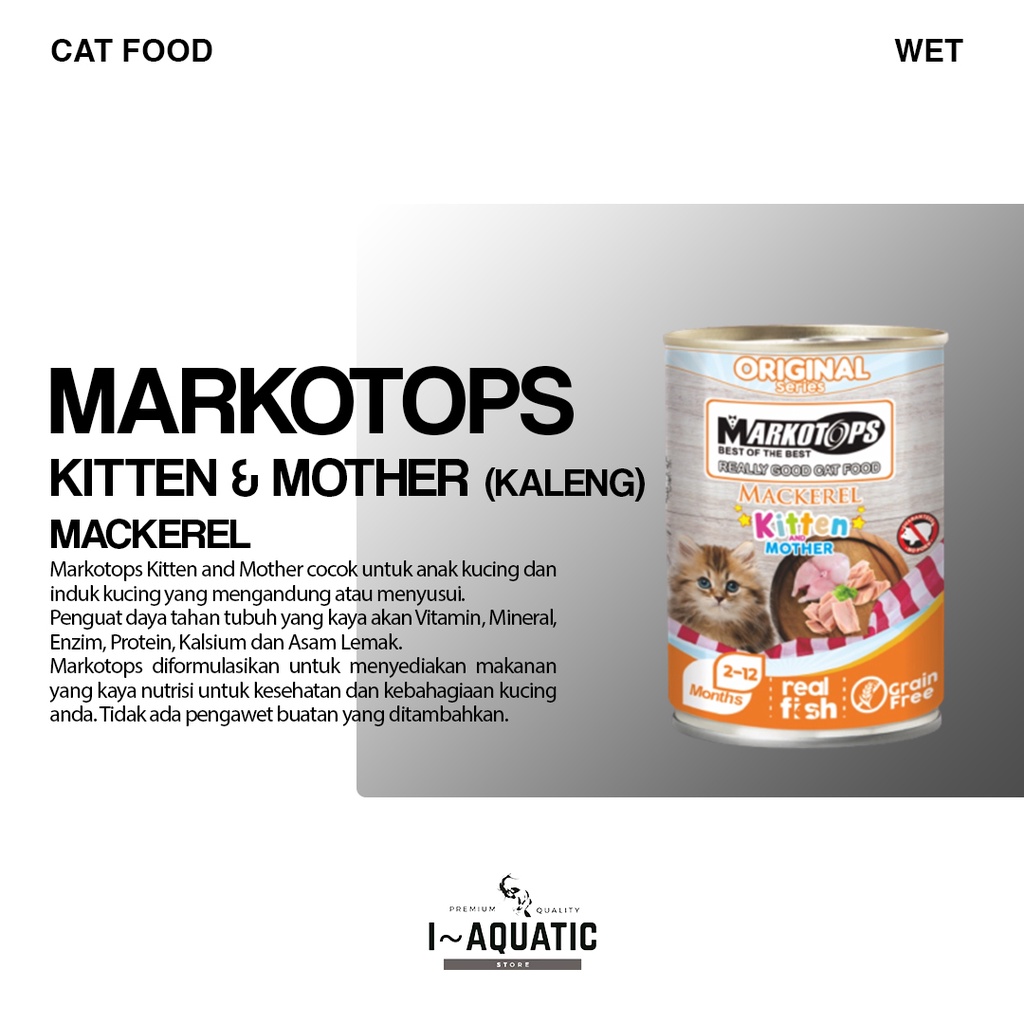 Markotops Kaleng Kitten and Mother Wet Food