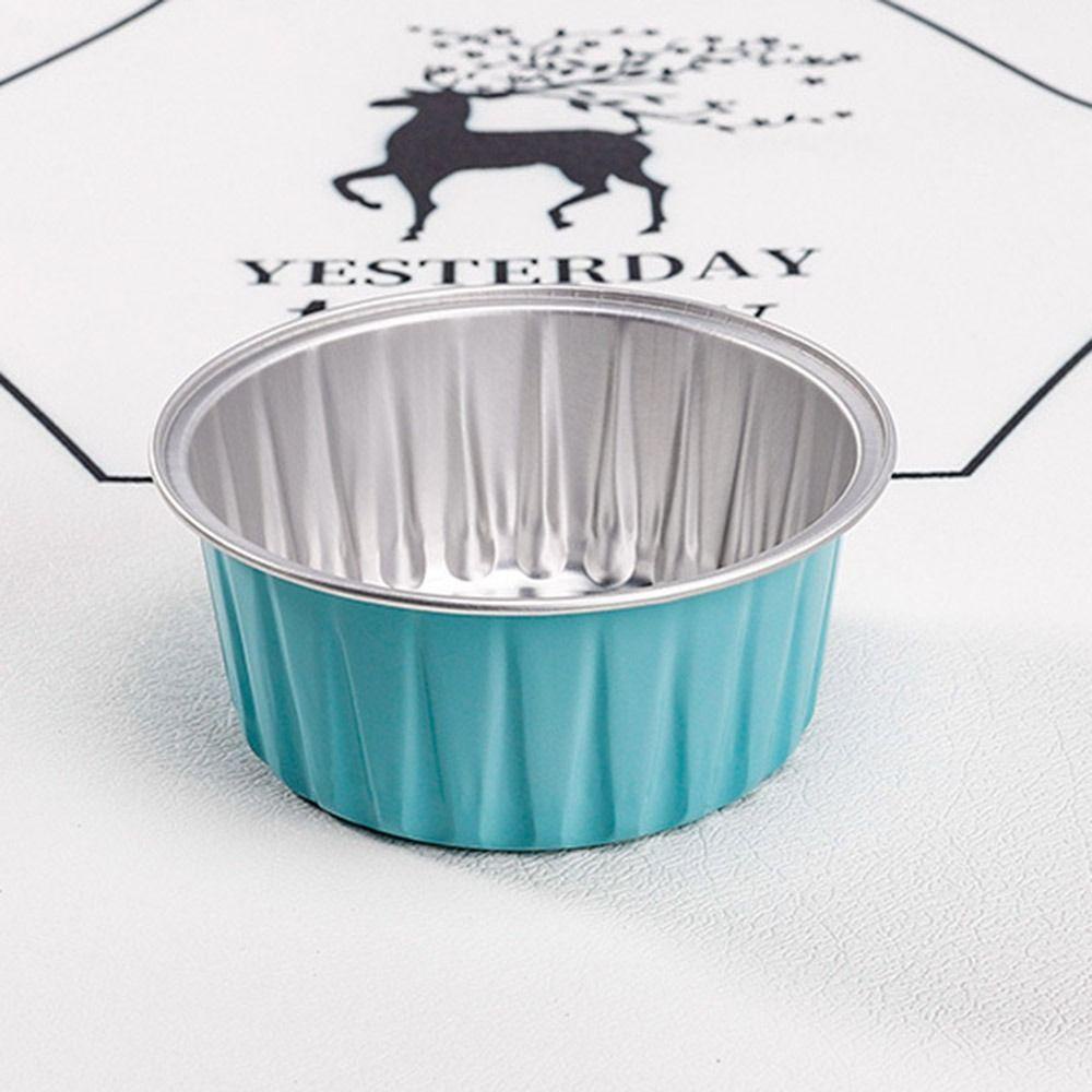 Suyo 10PCS Aluminium Foil Tin Cup Cake Alat Reusable Kecil Loyang Tinfoil Kotak