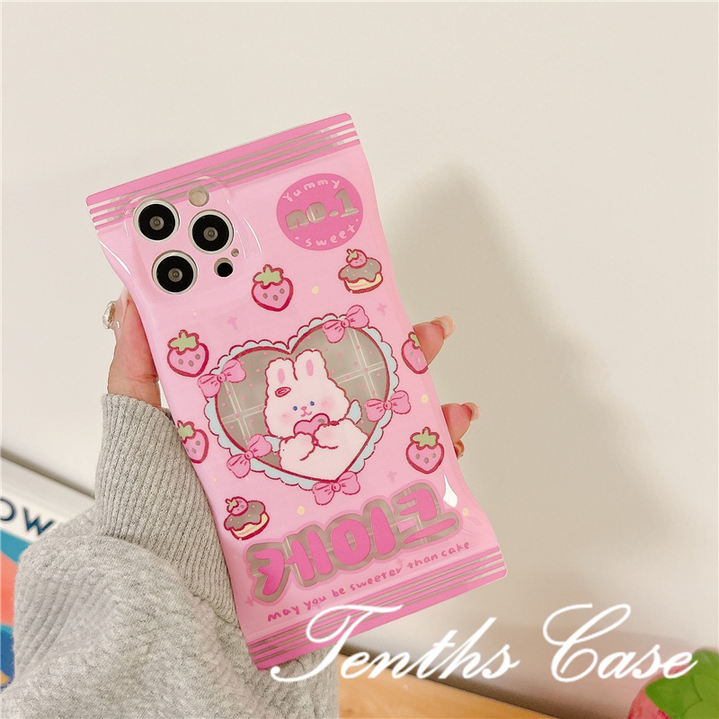 Realme C35 C31 C30 C25 C25Y C21Y C25s C15 C12 C11 C21 C20 C3 Realme 9Pro+ 9i 8i 7i 6i 5i Narzo 50i 50A Prime Cute Rabbit Phone Case Soft Tpu Protective Cover