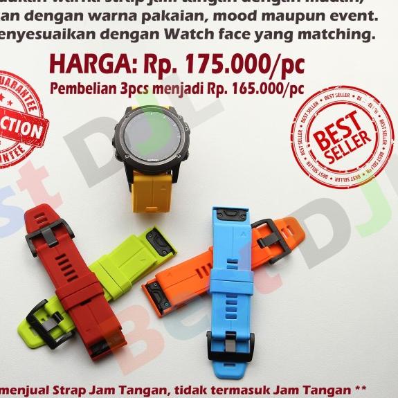 NEW Quickfit 22 Strap Garmin Fenix 5 Plus Forerunner 935 Approach S60 - Black