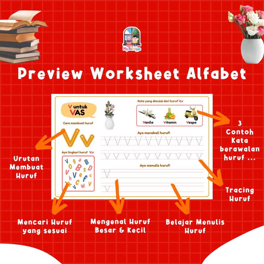 Worksheet Alfabet - Mainan Edukasi