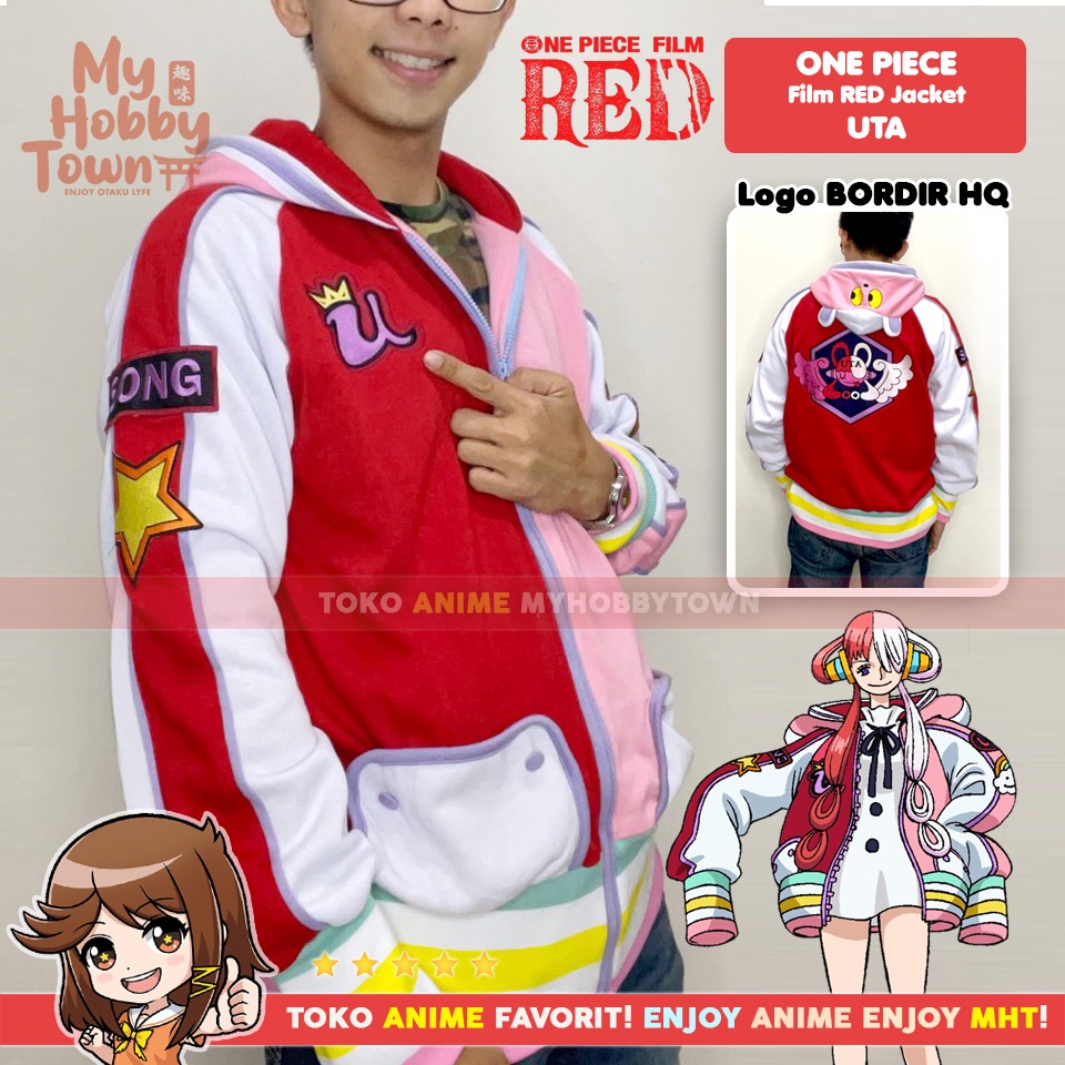 Jaket Anime One Piece Red Uta Utahime Kostum Cosplay