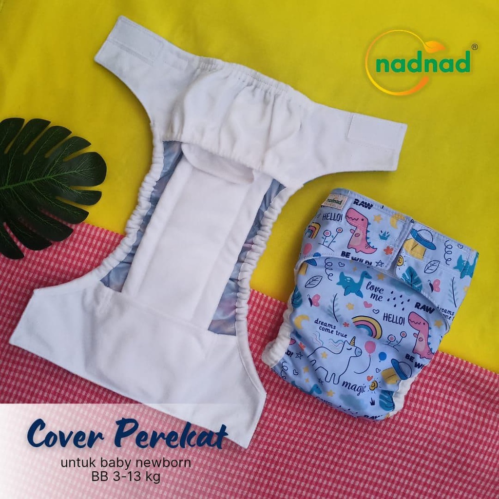 Clodi Popok Kain NADNAD COVER PEREKAT BB 3-11 KG + Insert Diadora. New Born