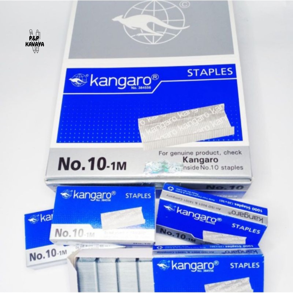 

Isi Staples Kangaro No.10/ Isi Staples Kertas Standard 1000 pcs/kotak