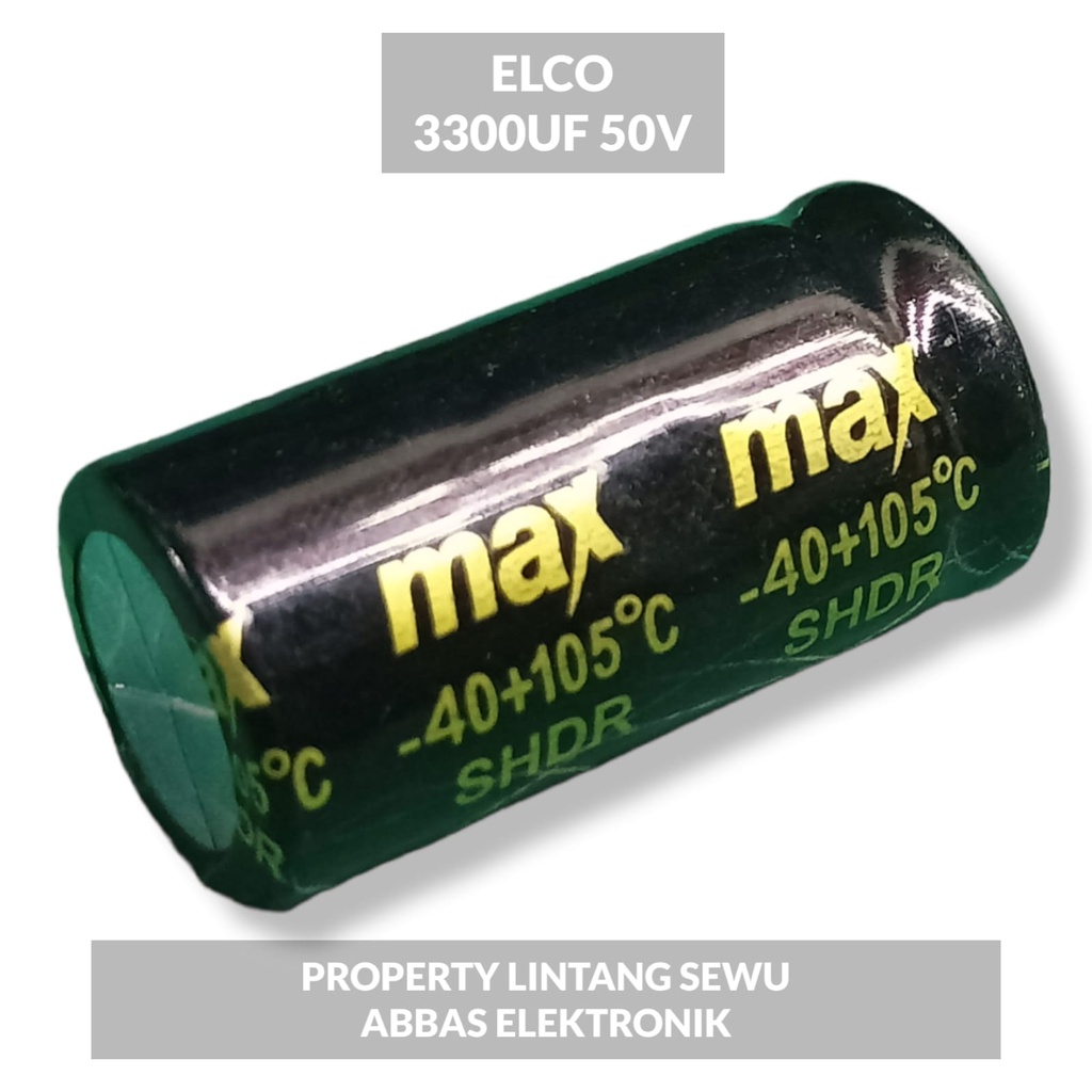 ELCO ELKO 3300 UF 50V 3300 MIKRO 50 VOLT