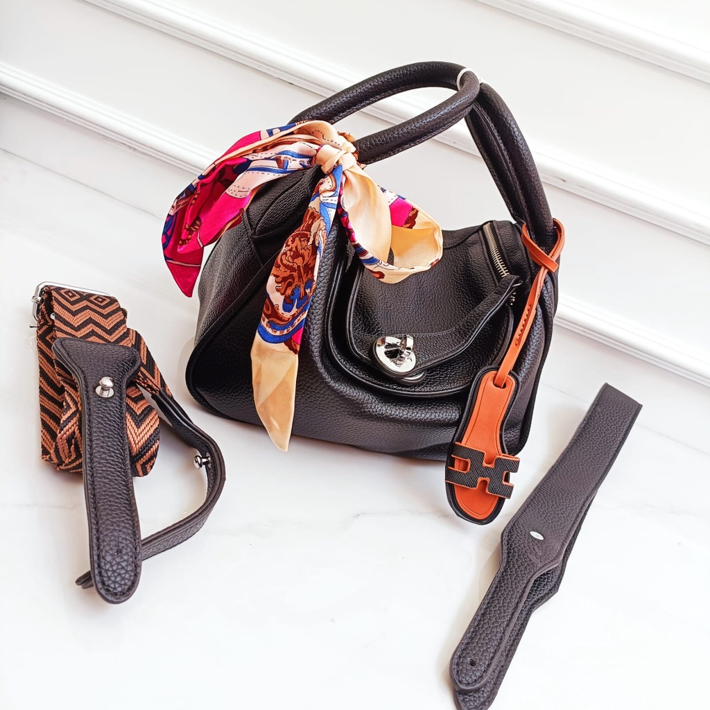 TAS SELEMPANG L*NDY IMPORT MINI KODE H320 + (GANTUNGAN SENDAL,SYAL,,) DOUBLE TALI