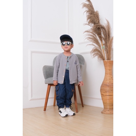 BABYMOI | REA Cardigan | Cardigan Sweater Baju Anak unisex