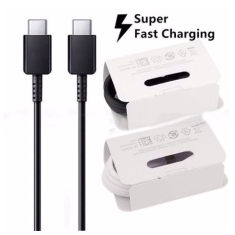 30 HARI GARANSI - KABEL DATA SAMSUNG TYPE C TO TYPE C SUPER FAST CHARGING ORIGINAL  100% A70 A71 A80 A81 NOTE 10