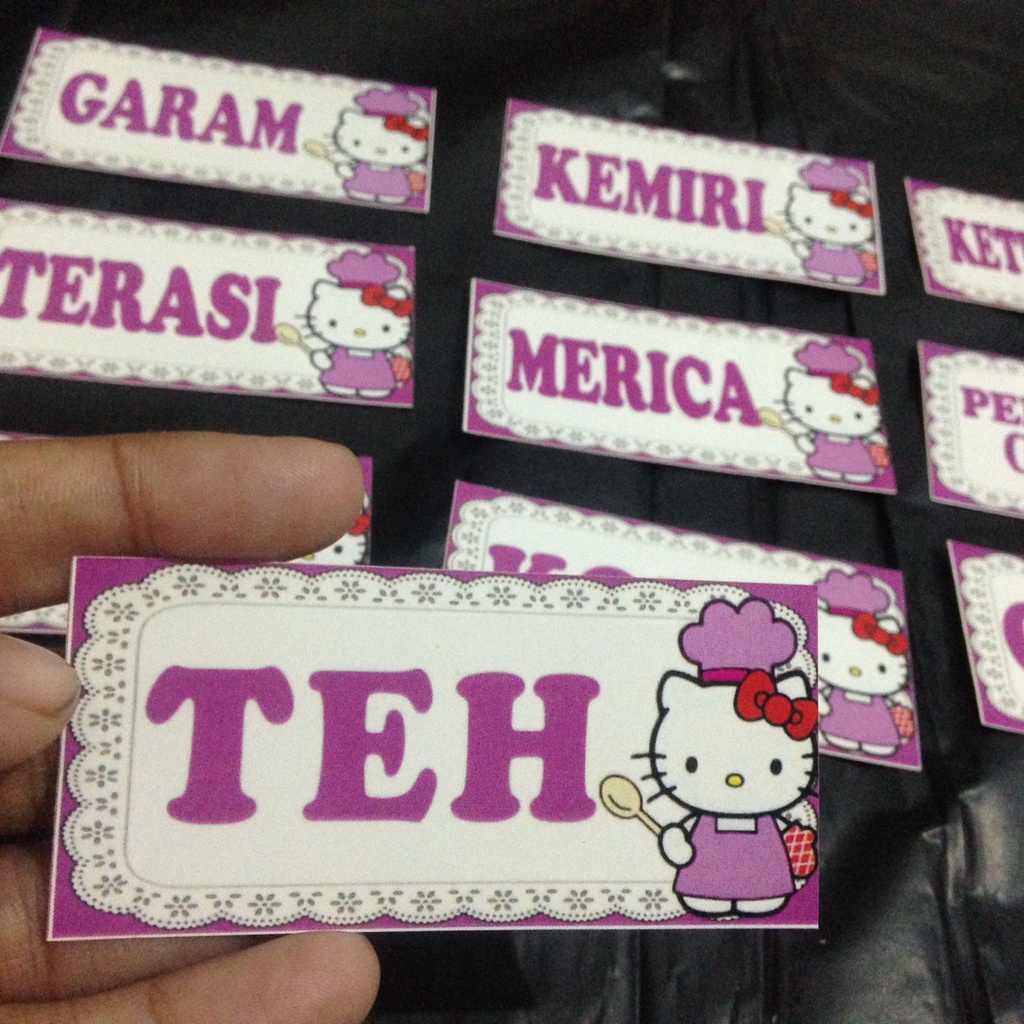 (KODE P27) STIKER BUMBU | LABEL BUMBU | STIKER BUMBU DAPUR | NAMA BUMBU | STIKER WATERPROOF | STIKER