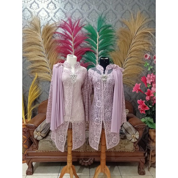 2 Pcs Kebaya Ibu Besan Selendang Wiru Exclusive