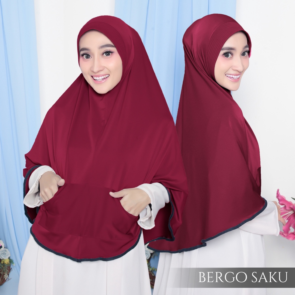 Kerudung INSTAN JUMBO SAKU / JILBAB SAKU JERSEY / HIJAB SAKU MURAH / HIJAB BERGO KHIMAR SAKU