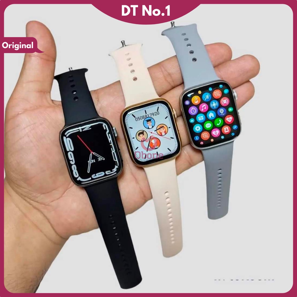 DT No 1 Smartwatch Seri 7 NFC GPS Pelacak Jamtangan untuk Pria Wanita DT 7 Max Smartwatch Bluetooth call Kalculator