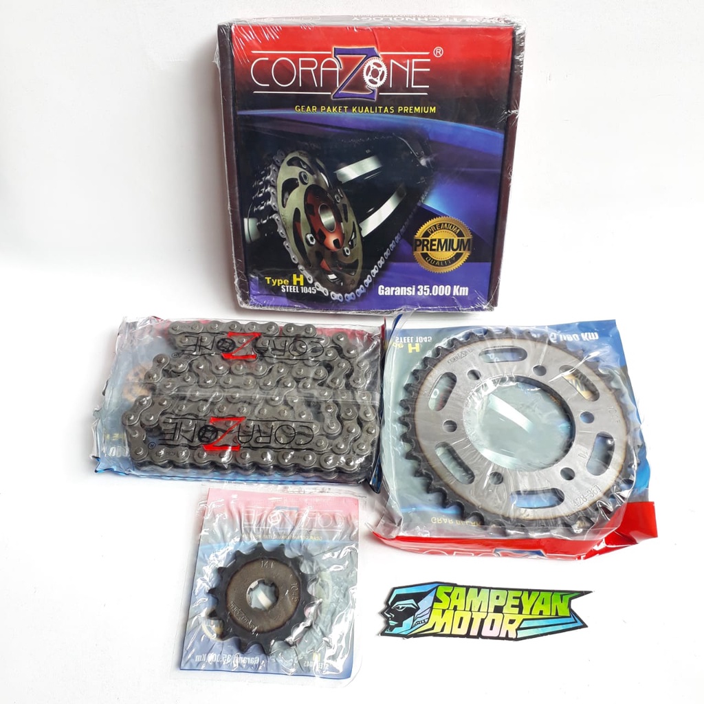 Girset Gir Ger Gear Set Kawasaki Athlete Athelete Corazone