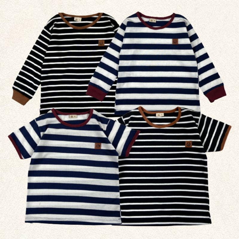 KAOS DISTRO STRIPE ANAK 1234 TAHUN MURAH BAGUS BRANDED