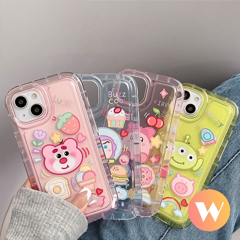 Soft Case Tpu Transparan Motif Kartun Toy Story Untuk iPhone 7Plus 11 13 12 14 Pro Max 6Plus 8Plus X XR XS Max