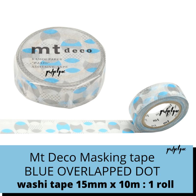 

washi tape aesthetic MT overlapped dot blue masking tape 1 roll 15mm x 10m selotip kertas selotip aesthetic solatip aesthetic isolasi kertas solasi kertas original murah washi tape gambar lucu