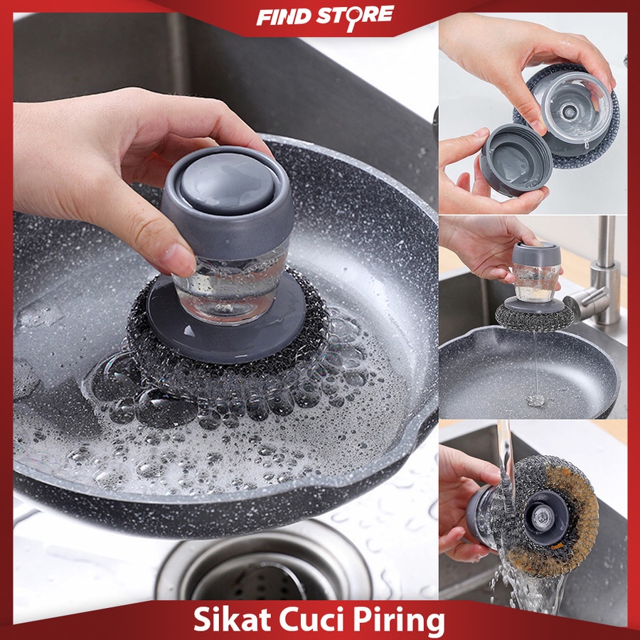 DISPENSER SABUN ALAT SIKAT SABUN CUCI PIRING OTOMATIS