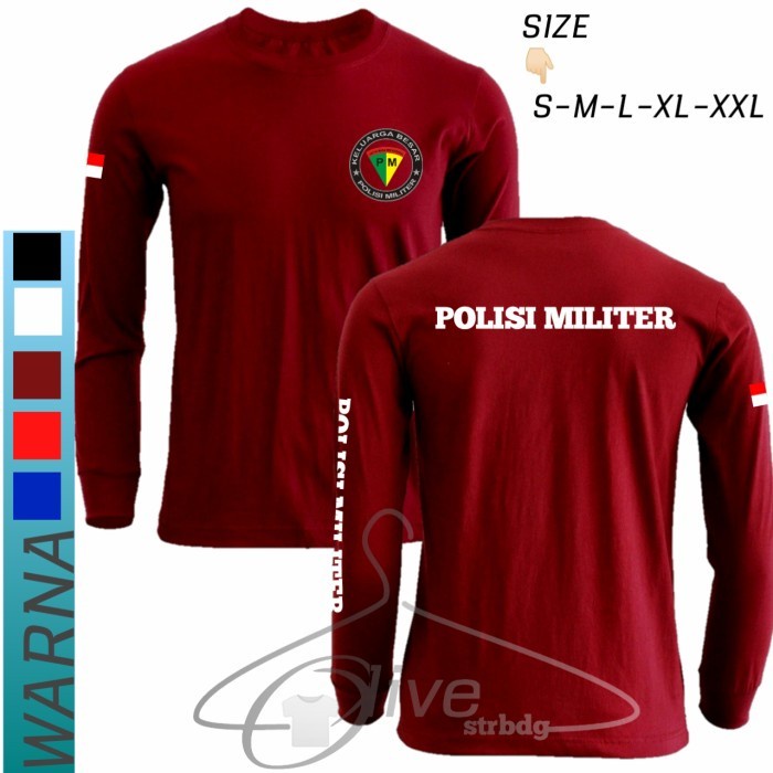 Kaos Polisi Militer Lengan Panjang